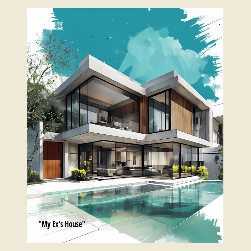 Ex's Modern Villa by Pool