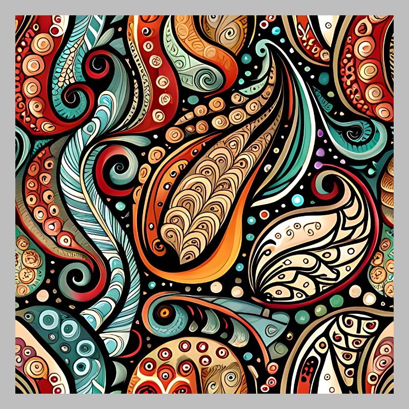 Zentangle Paisley Pattern