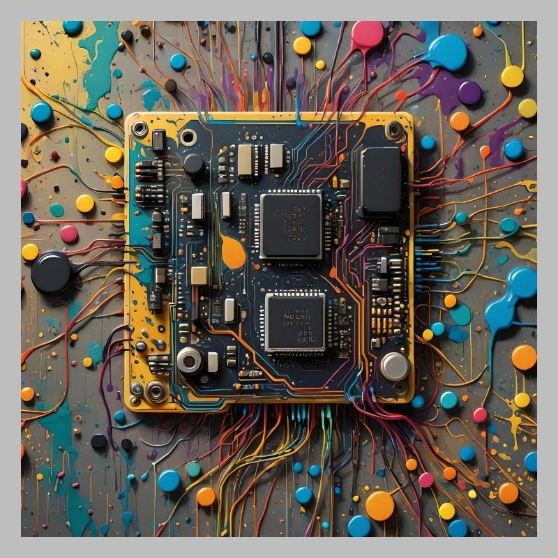 Microchip colored
