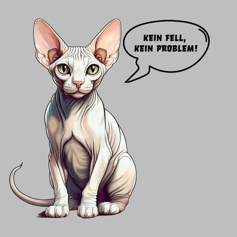 Sphynx-Katze Kein Fell, kein Problem