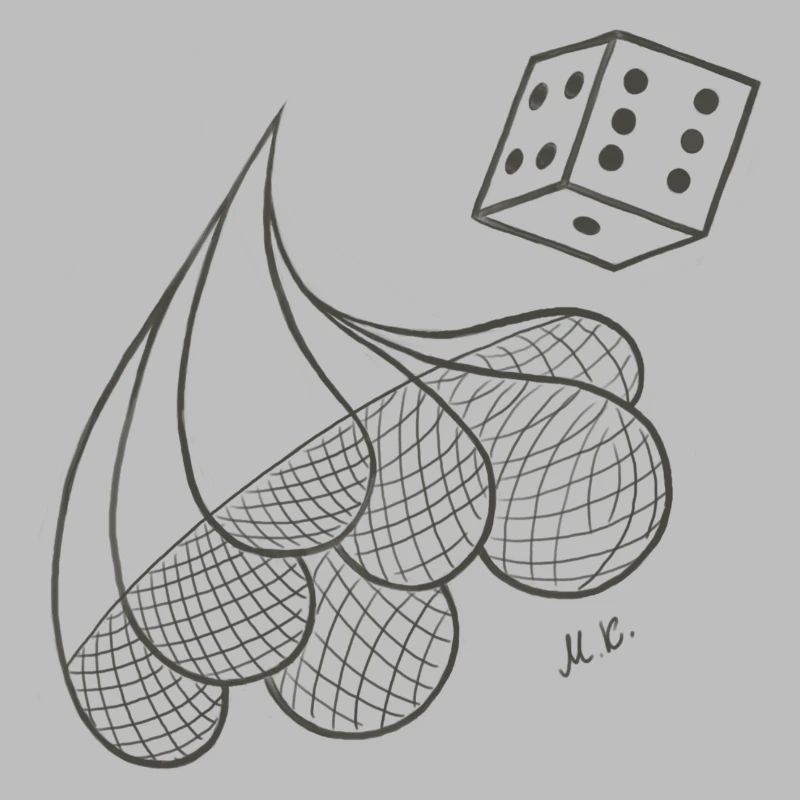 Creative patterned drops with game dice