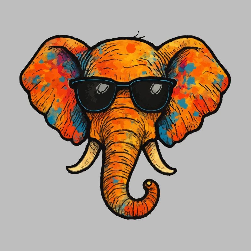 elefant farbe comic