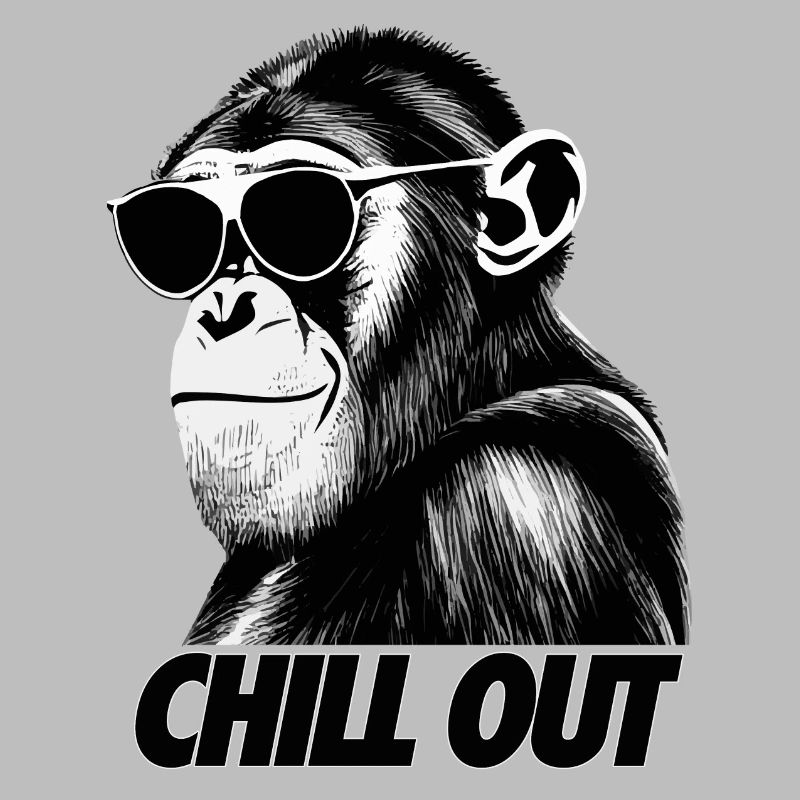 Chill Out Monkey - Cool Chimpanzee With Sunglasses