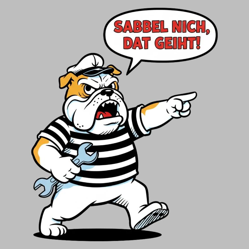 Sabbel nich, dat geiht! Bulldogge Handwerker