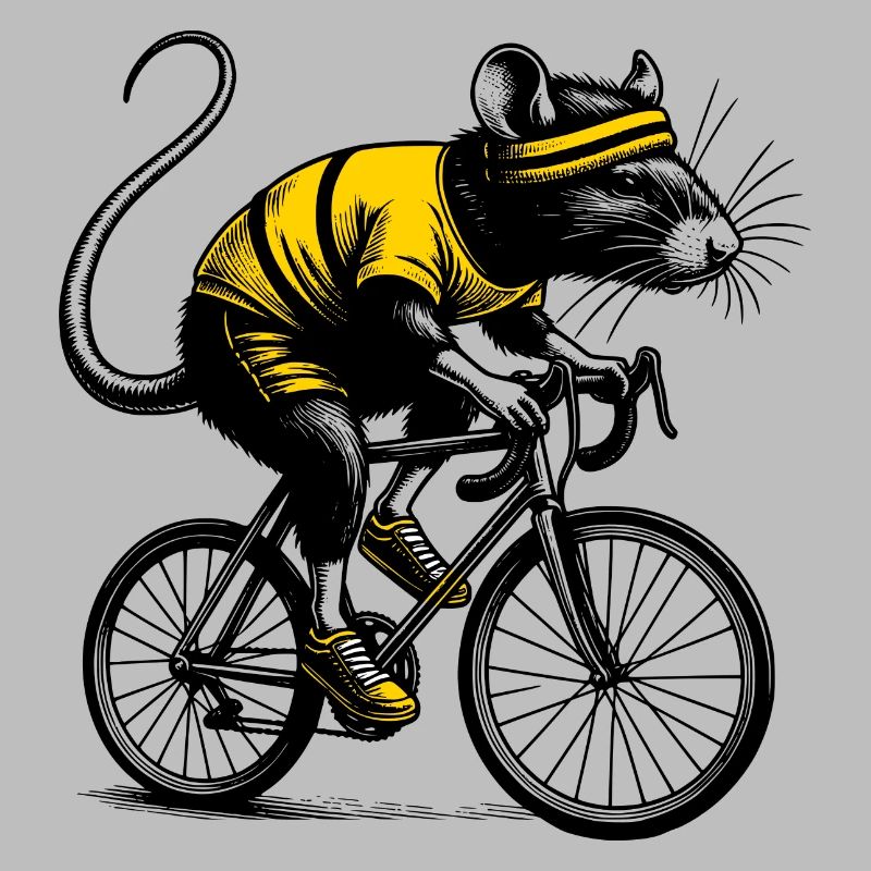 Cyclisme Rat mignon