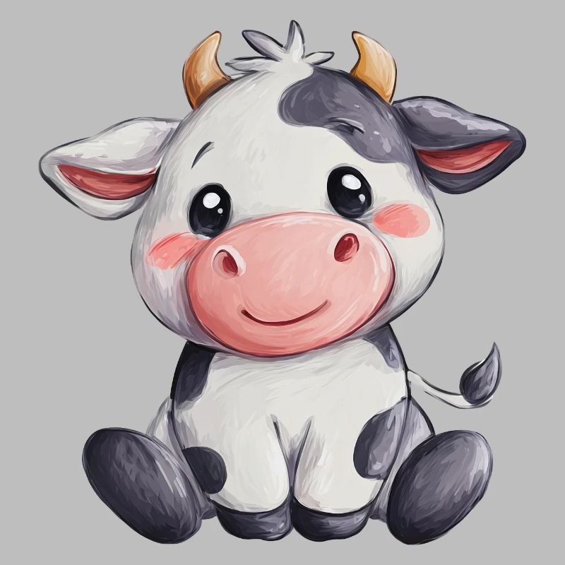 Mignon bébé vache