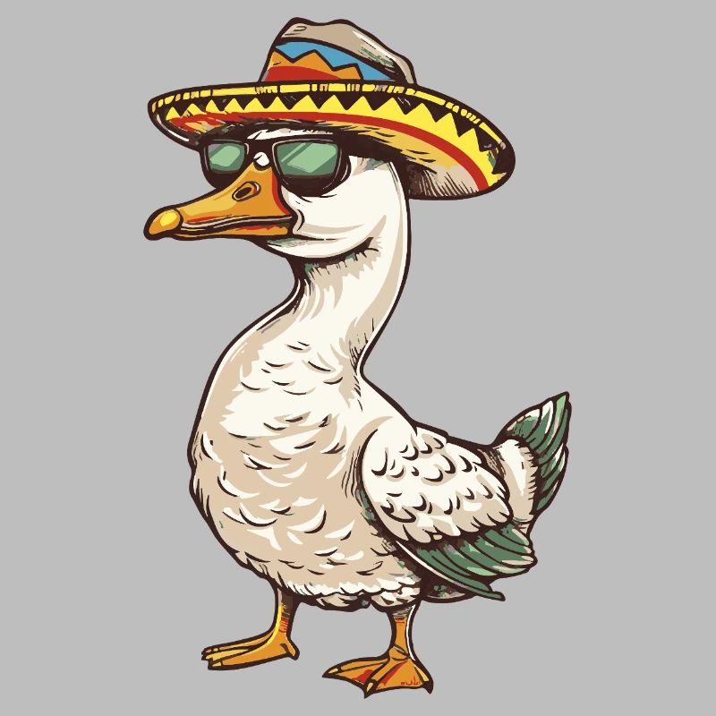 Gans Comic Lustig Sombrero