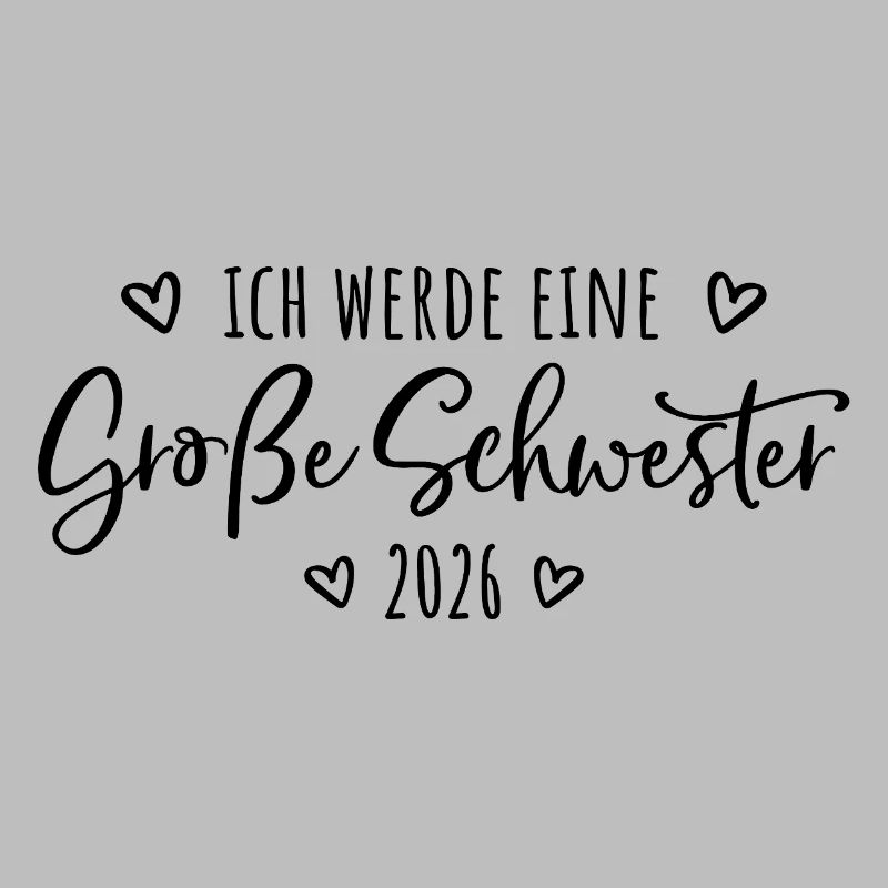 Ich werde eine große Schwester 2026