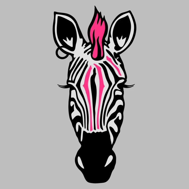 Zebra Punk with an earring