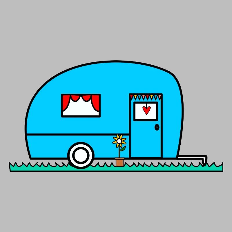 WOHNWAGEN. VAN. VAN. CAMPING CAR. - CAMPING. - ICH WAR HIER. - HUMOR.