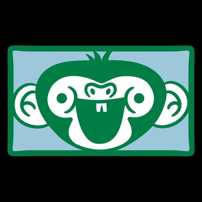 Funny Monkey Face Zoo Animal Symbol Chimpanzee