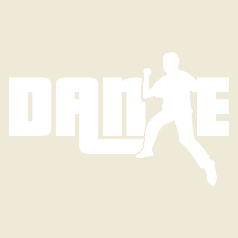 Dance Text Dancing Man Silhouette Party Music