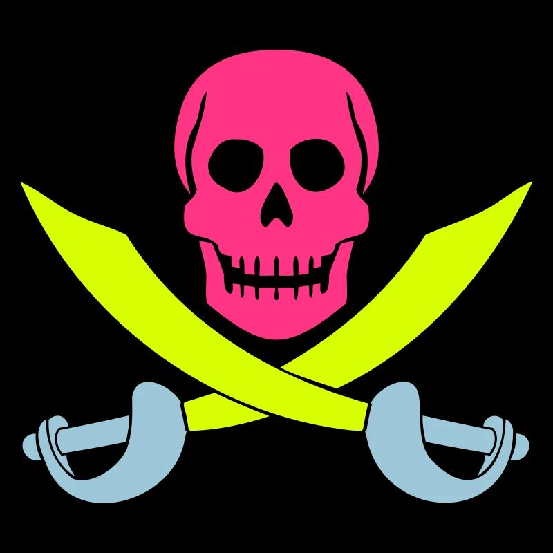 Pirate Skull Sabre Swords Skeleton Skull
