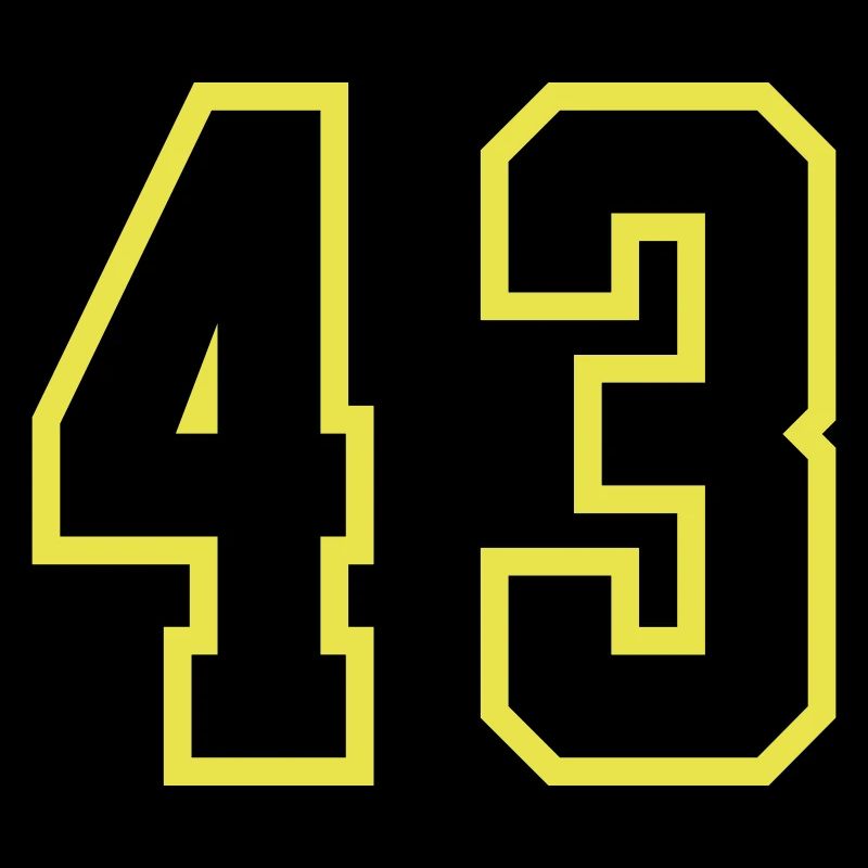 43 Zahl Trikot
