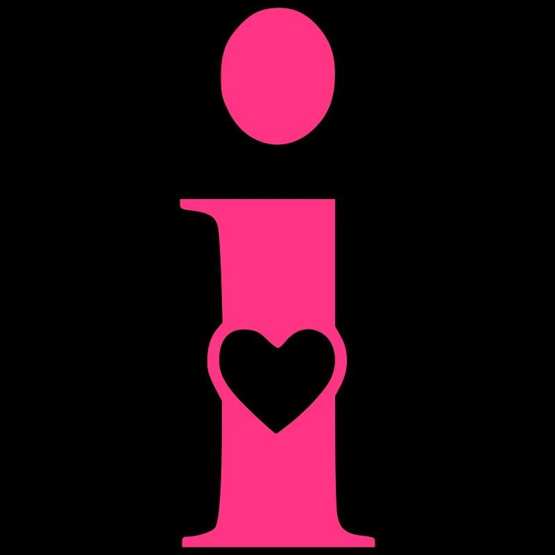 Lettre i Lettre initiale avec coeur