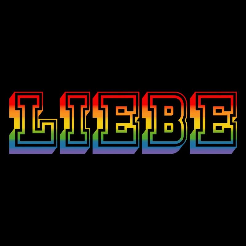 LGBT Regenbogen LIEBE rainbow tshirt