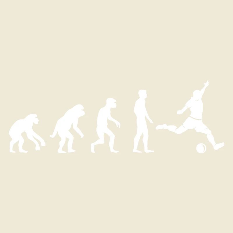 Football Evolution Monkey Funny Designs Fan Logo