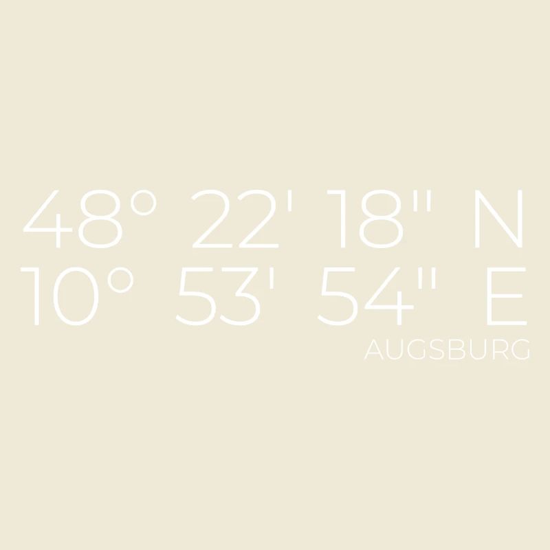 Coordinates Augsburg