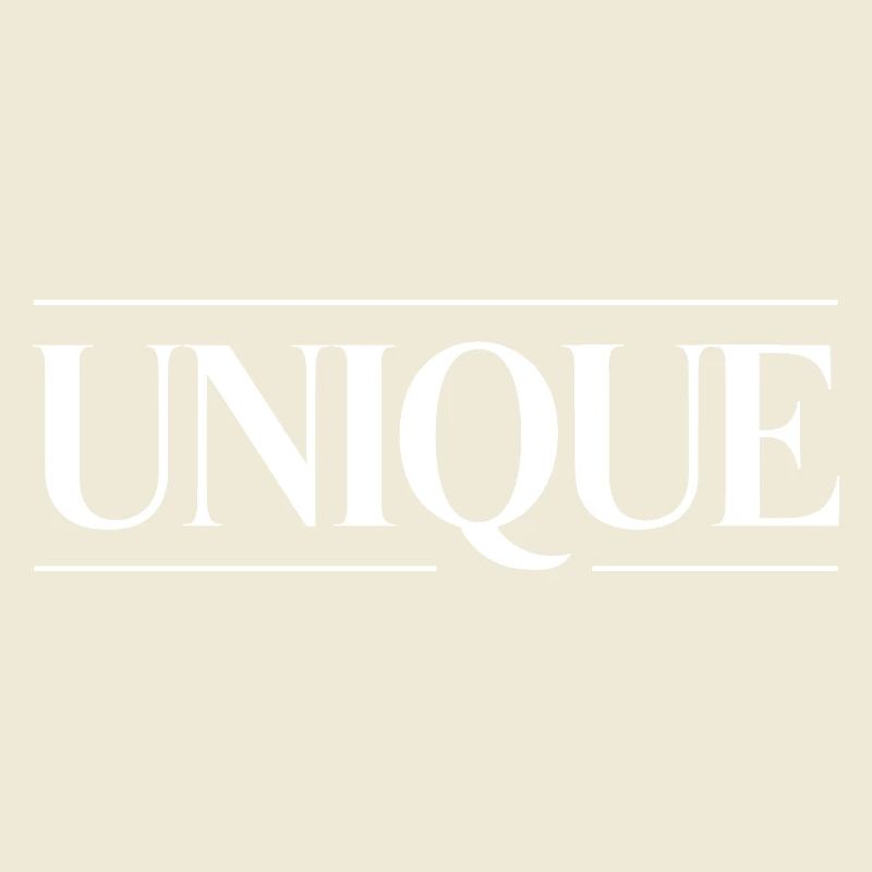 Unique Einzigartig Unikat Selbstwert Einzig Artig