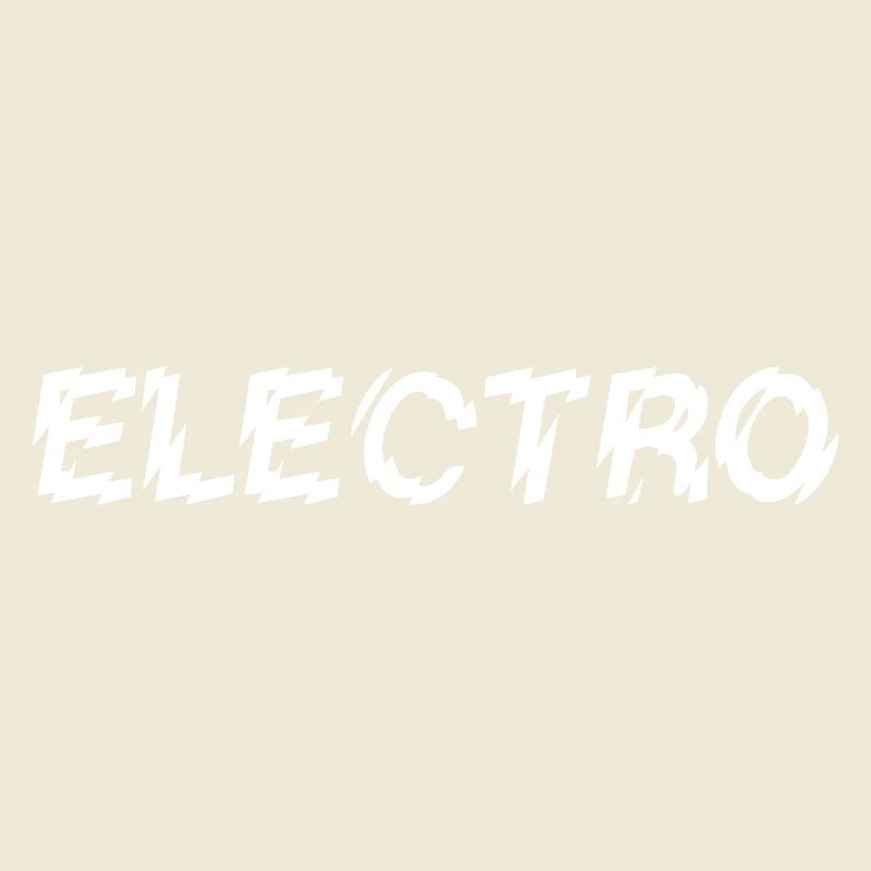 Conception de logo typographique de musique électro