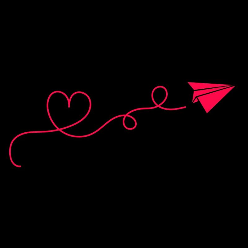 papierflieger herz