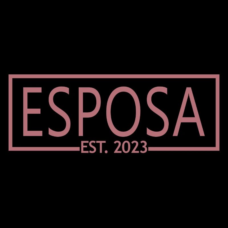 Esposa Est. 2023 Ehefrau wird Braut Paar Hochzeit