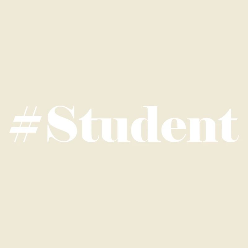 #Student Logo Blanc