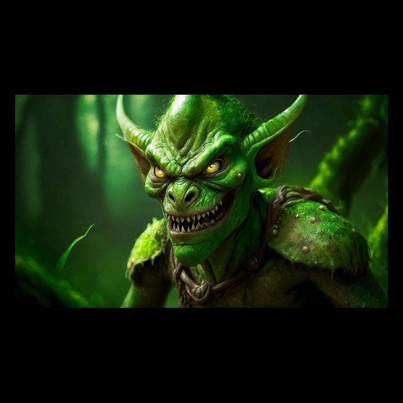 evil goblin evil smile monster dark horror scary