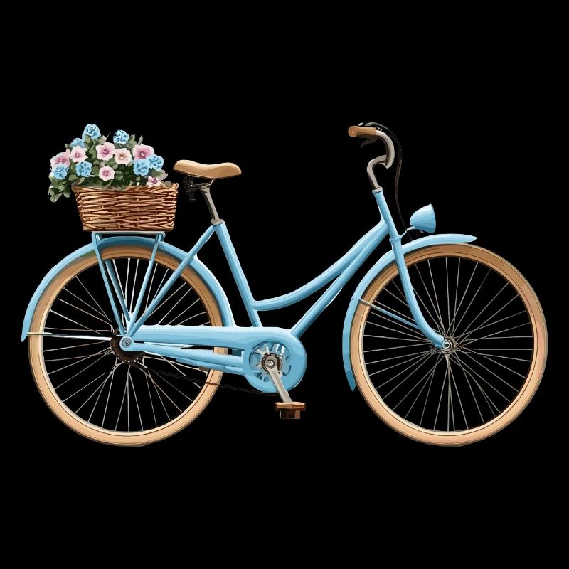 Vélo avec panier de fleurs