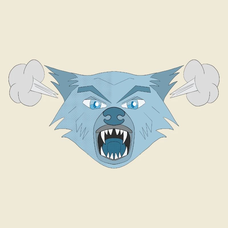 Wütender Wolf