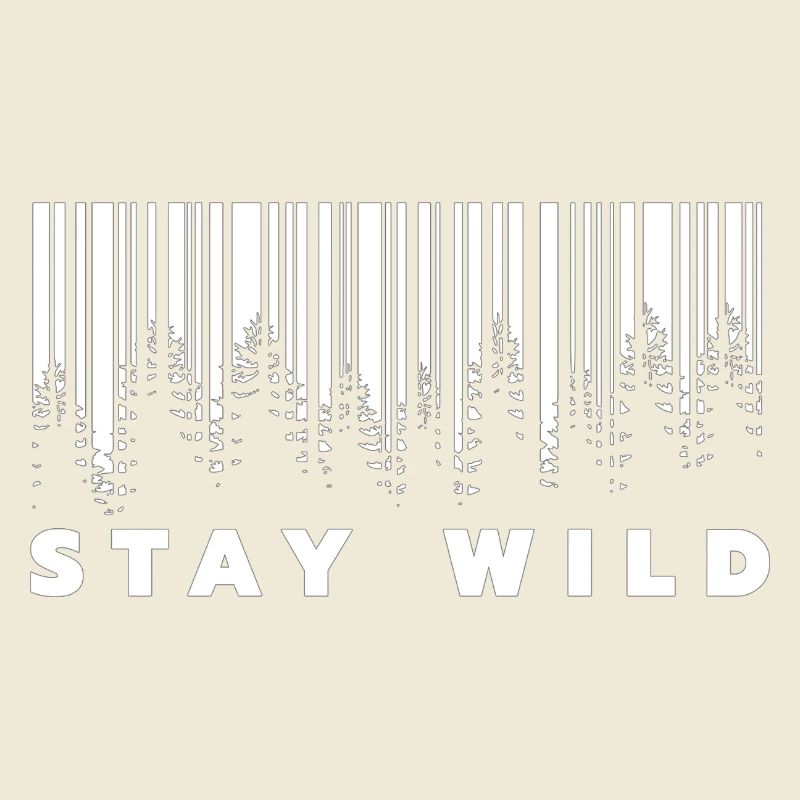 Stay Wild Forest Barcode