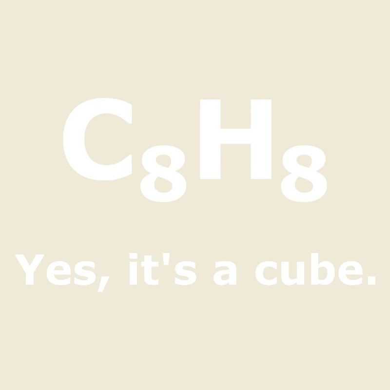 C8H8 Cuban Molecule Chemistry – Yes It's a Cube