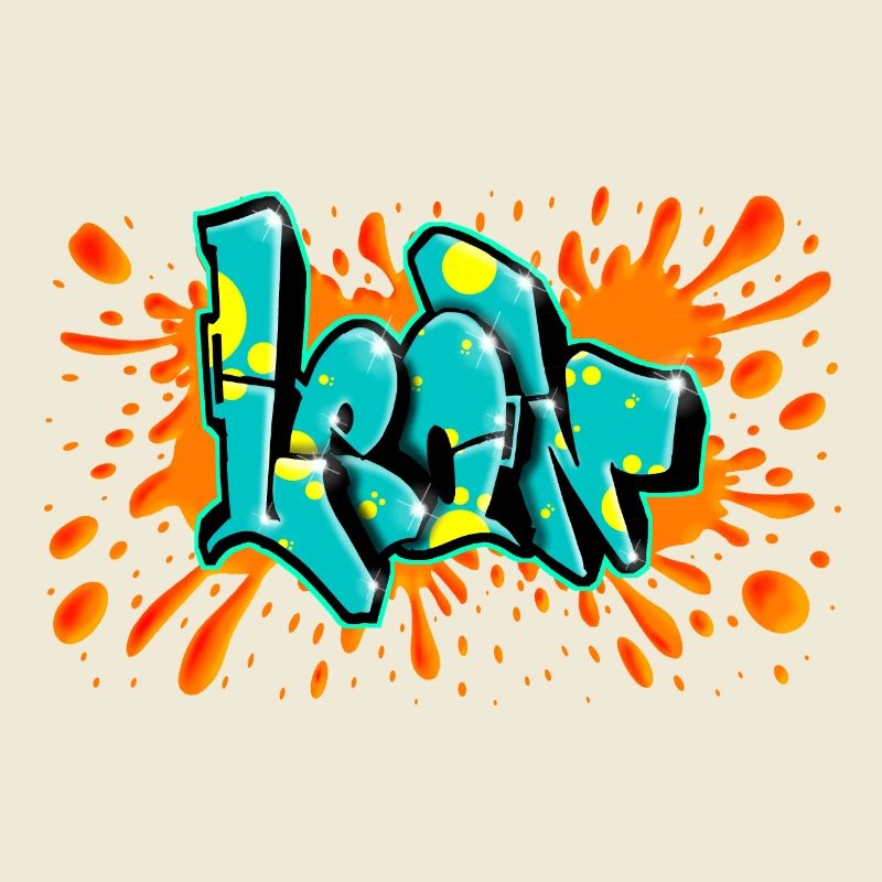 Leon graffiti red splash printable on everything