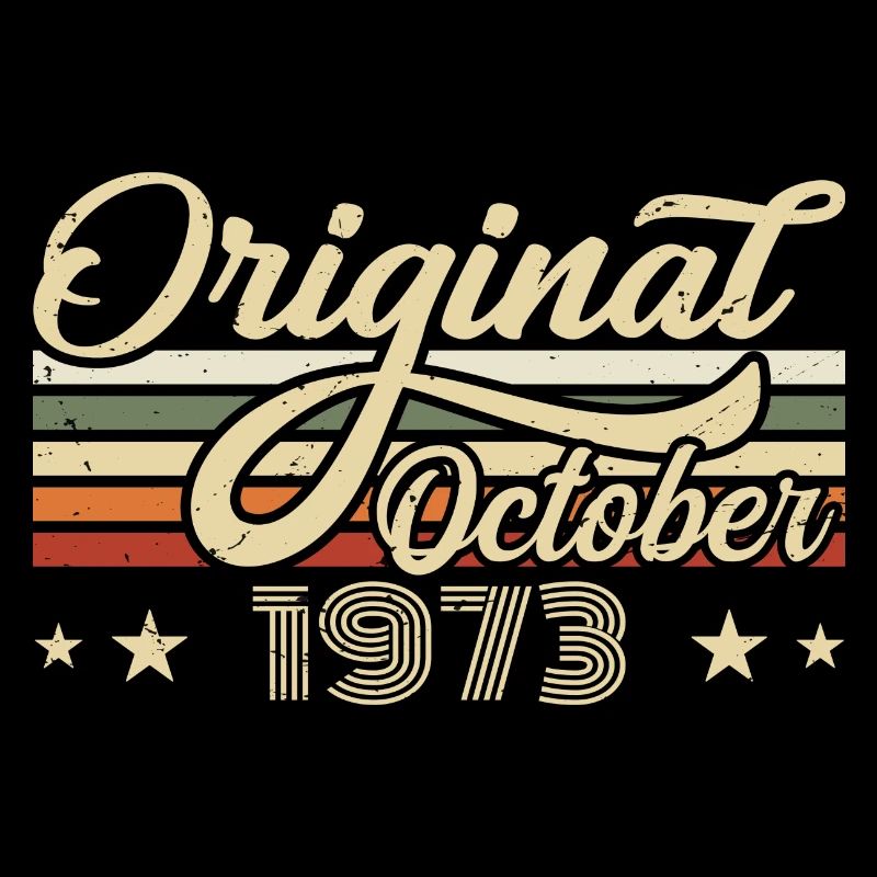 Octobre 1973 Anniversaire en Octobre - Octobre 1973