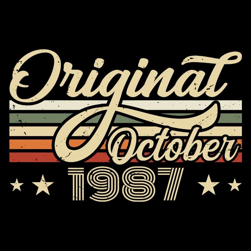 Octobre 1987 Anniversaire en Octobre - Octobre 1987