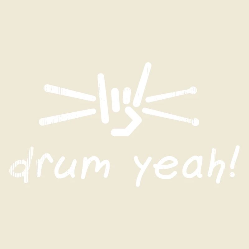 Drum Yeah! Energetic Drum Pattern Illustration