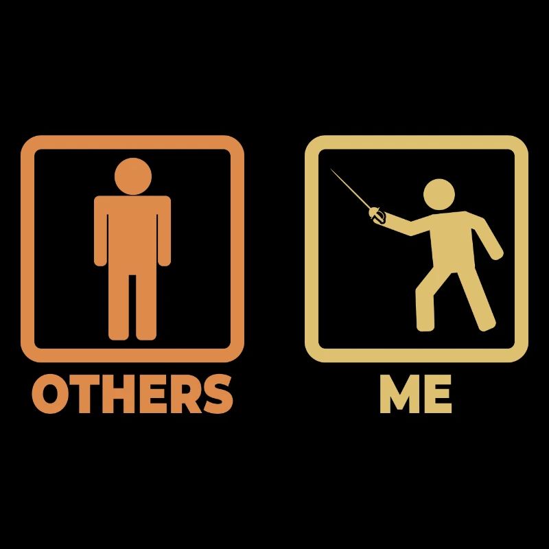 Fechter Strichmännchen