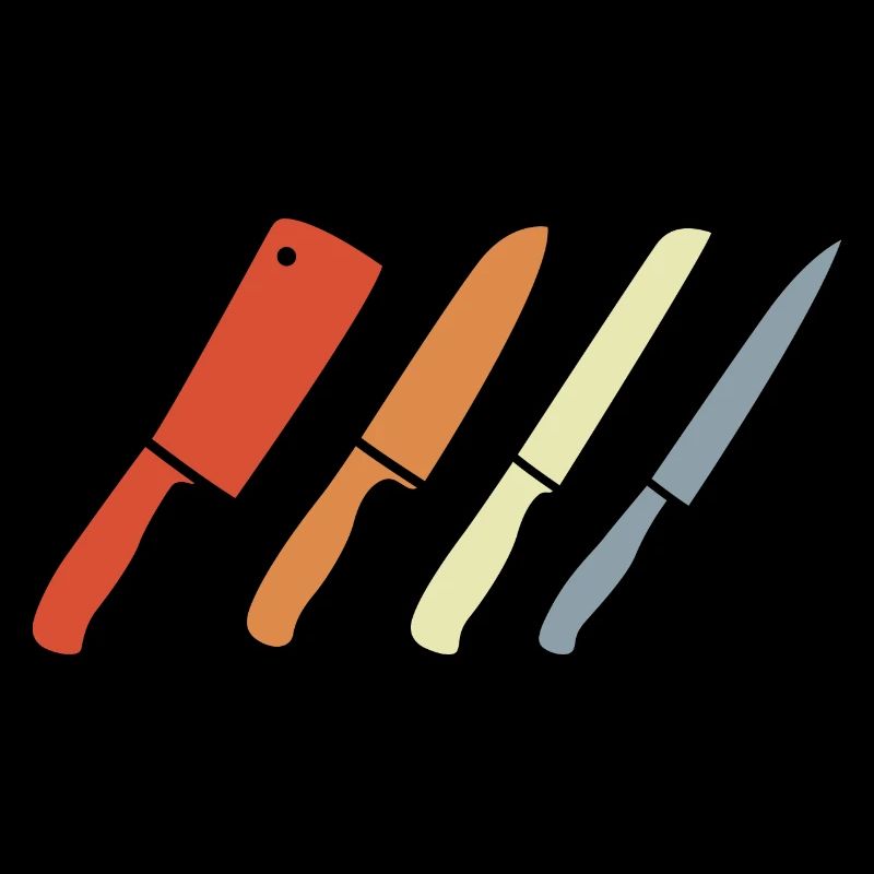 Ensemble de couteaux rétro