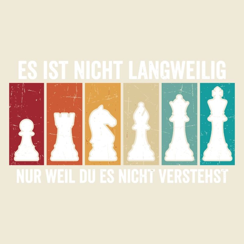 Retro Schach Figuren – Vintage Chess Design