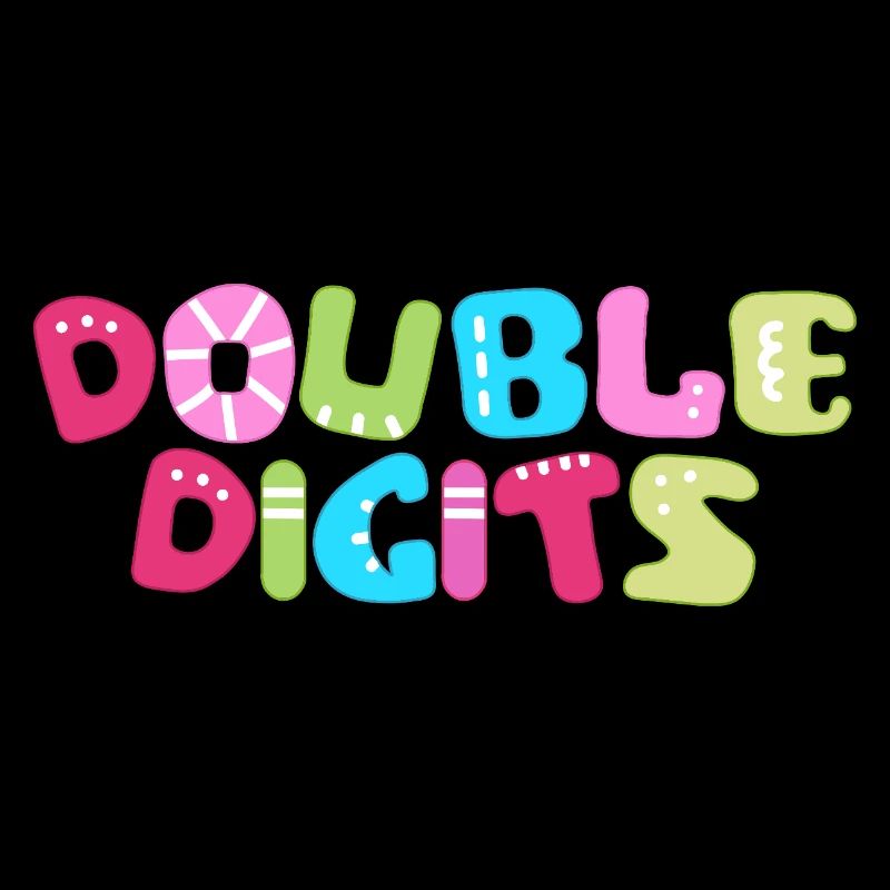 Double Digits: Colorful Bubble Numerals