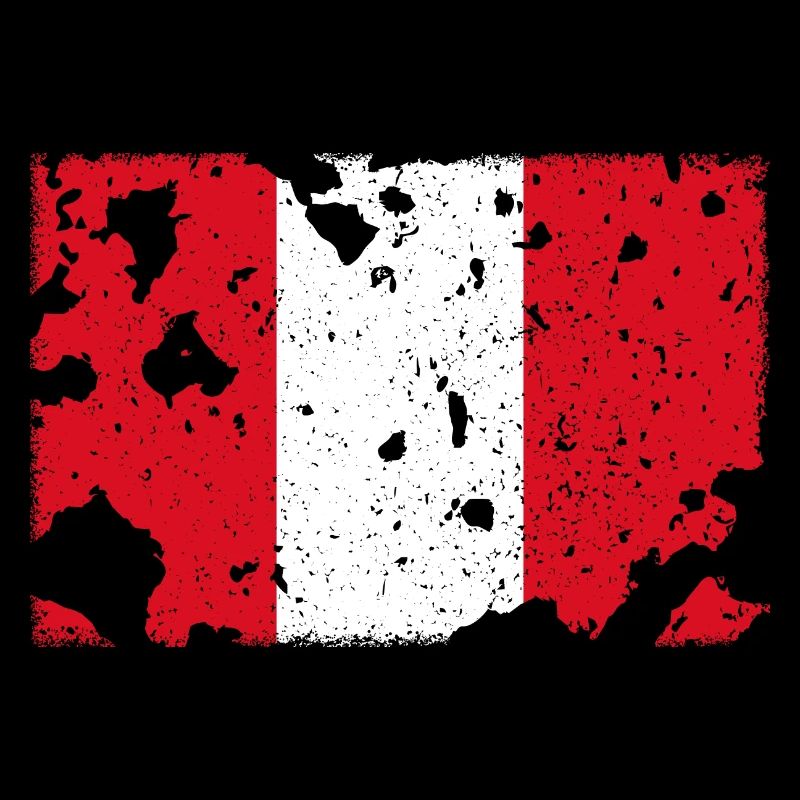 Drapeau du Pérou - Vintage