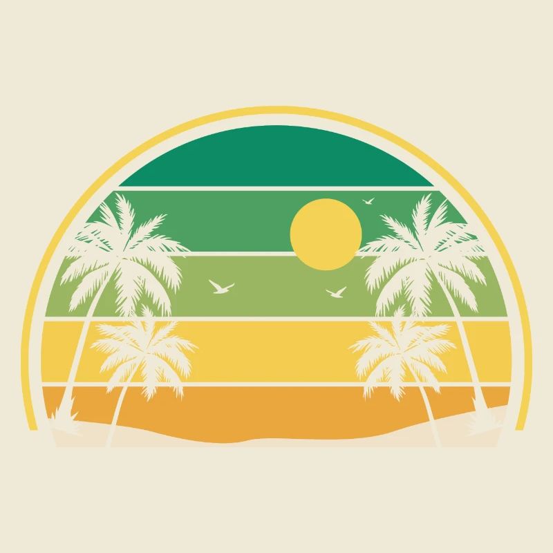 Retro Summer Sunset