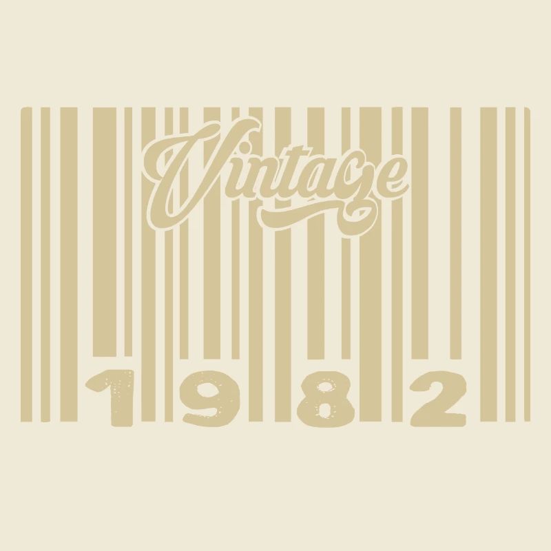 Vintage 1982 Barcode 1982: Year 2025.