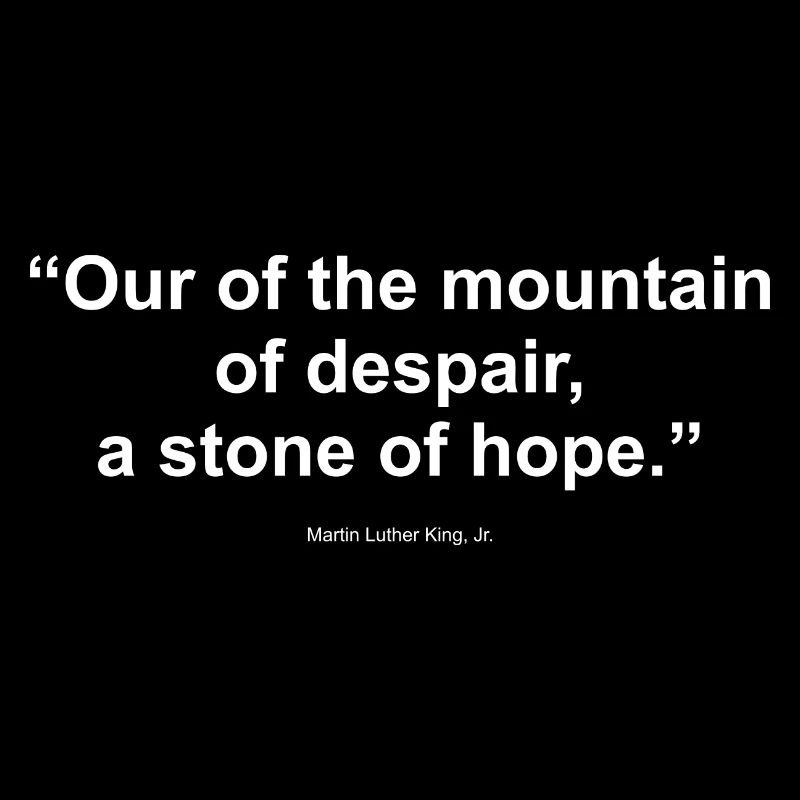Mountain mlk Zitat