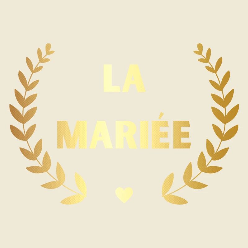 La mariée doré -tshirt assorti