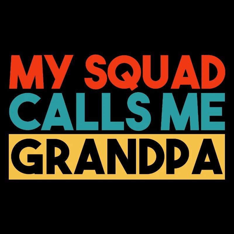 Mein Team nennt mich Opa Retro Farbenfro Slogan