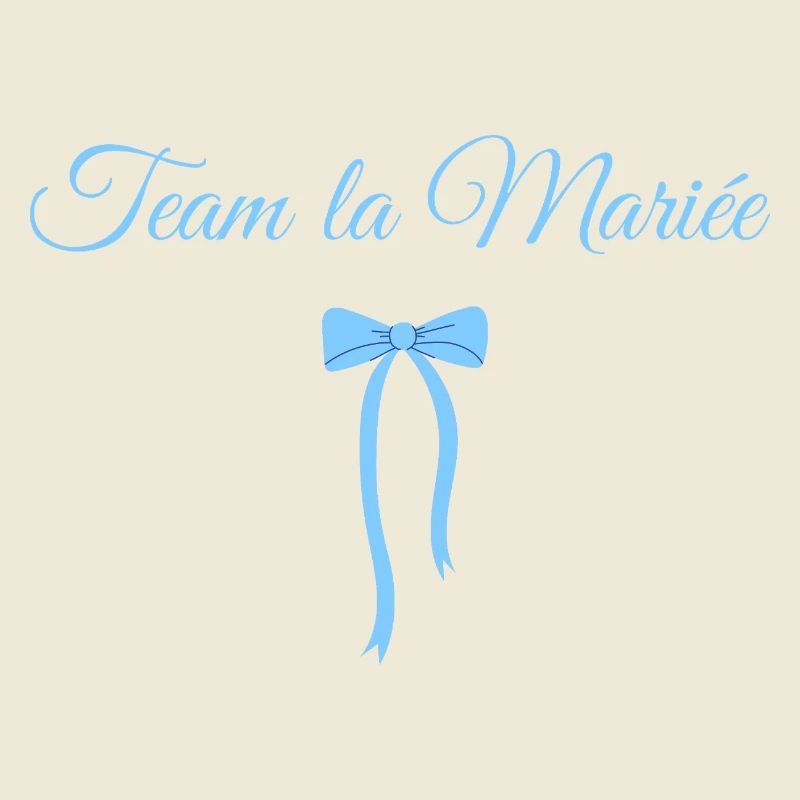 Team The Bride Blue Bow
