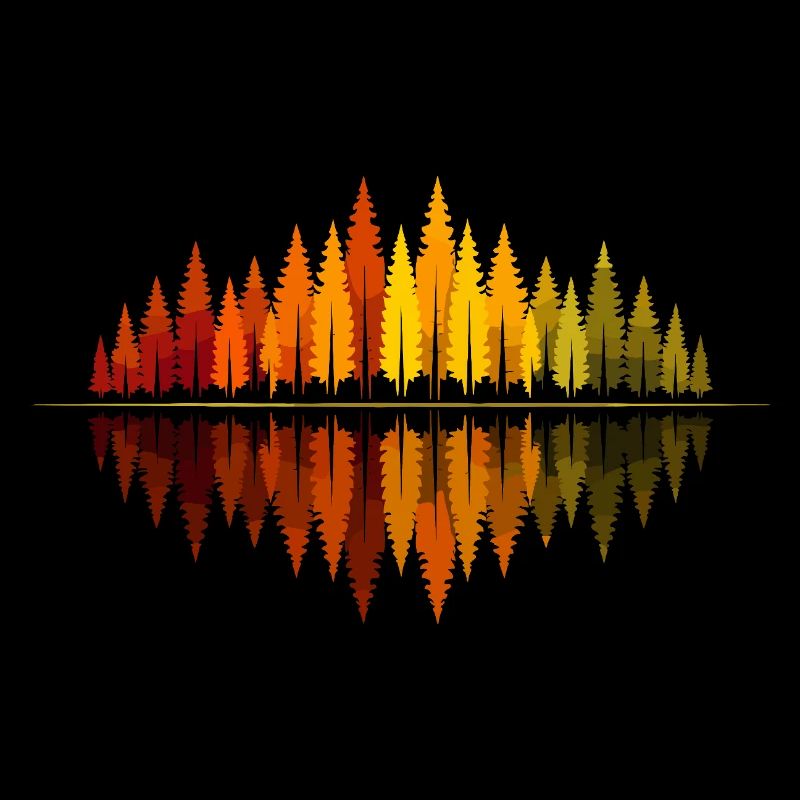 Trees, Forest, Nature, Wilderness, Outdoor, Reflection