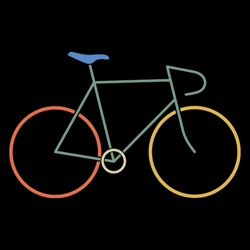 Vélo de course coloré