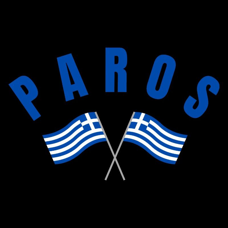 Paros Crossed Flags Emblem